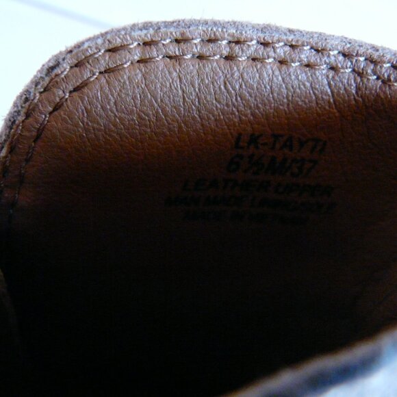 Lucky Brand Suede Leather Ankle Bootie Size 6.5 US Tan Side Zip Heel - Picture 9 of 16